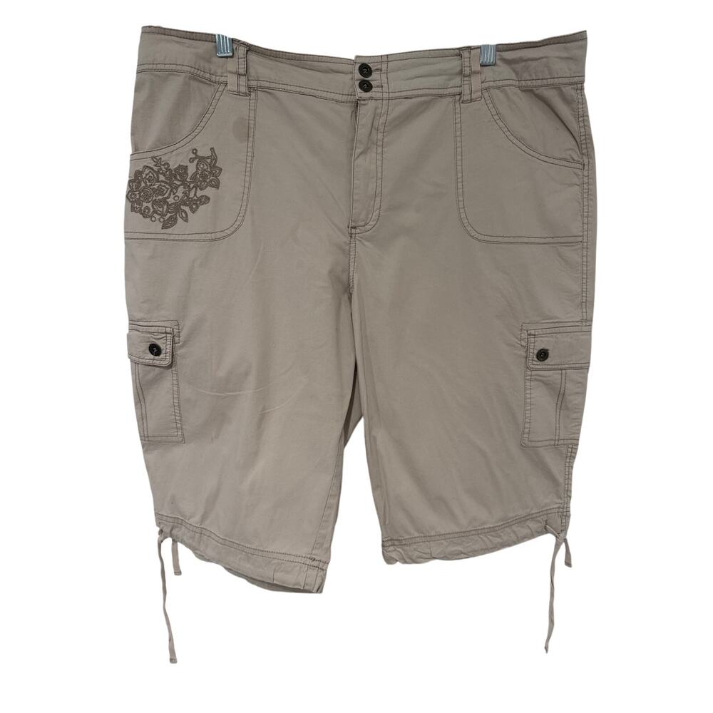 Dressbarn Women's Khaki Capri - Size: 16